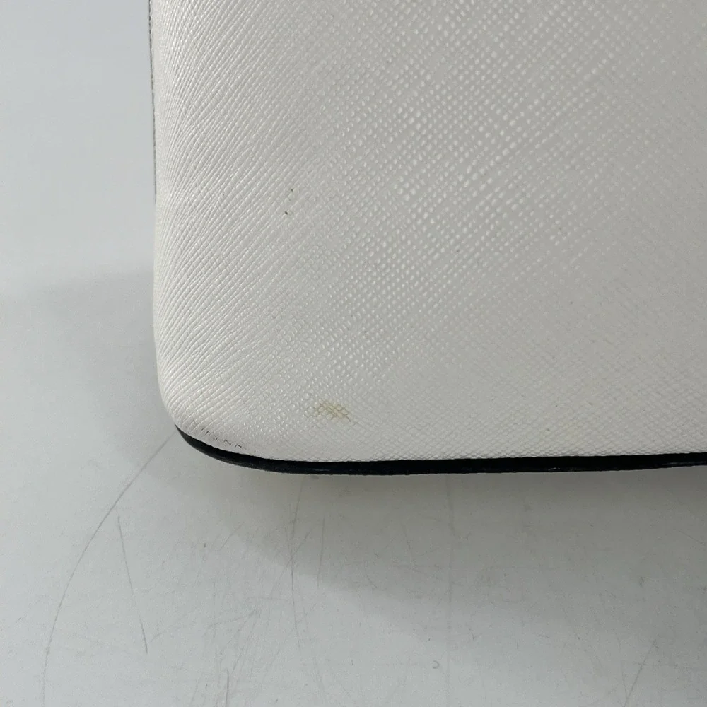 Kate Spade Zip Dome Jeanne Crossbody Saffiano Leather Meringue Cream Ivory Strap